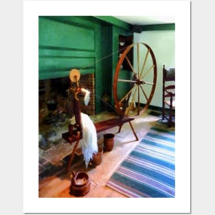 Knitting - Large Spinning Wheel Posters and Art